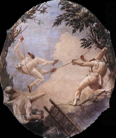 TIEPOLO, Giovanni Domenico The Swing of Pulcinella china oil painting image